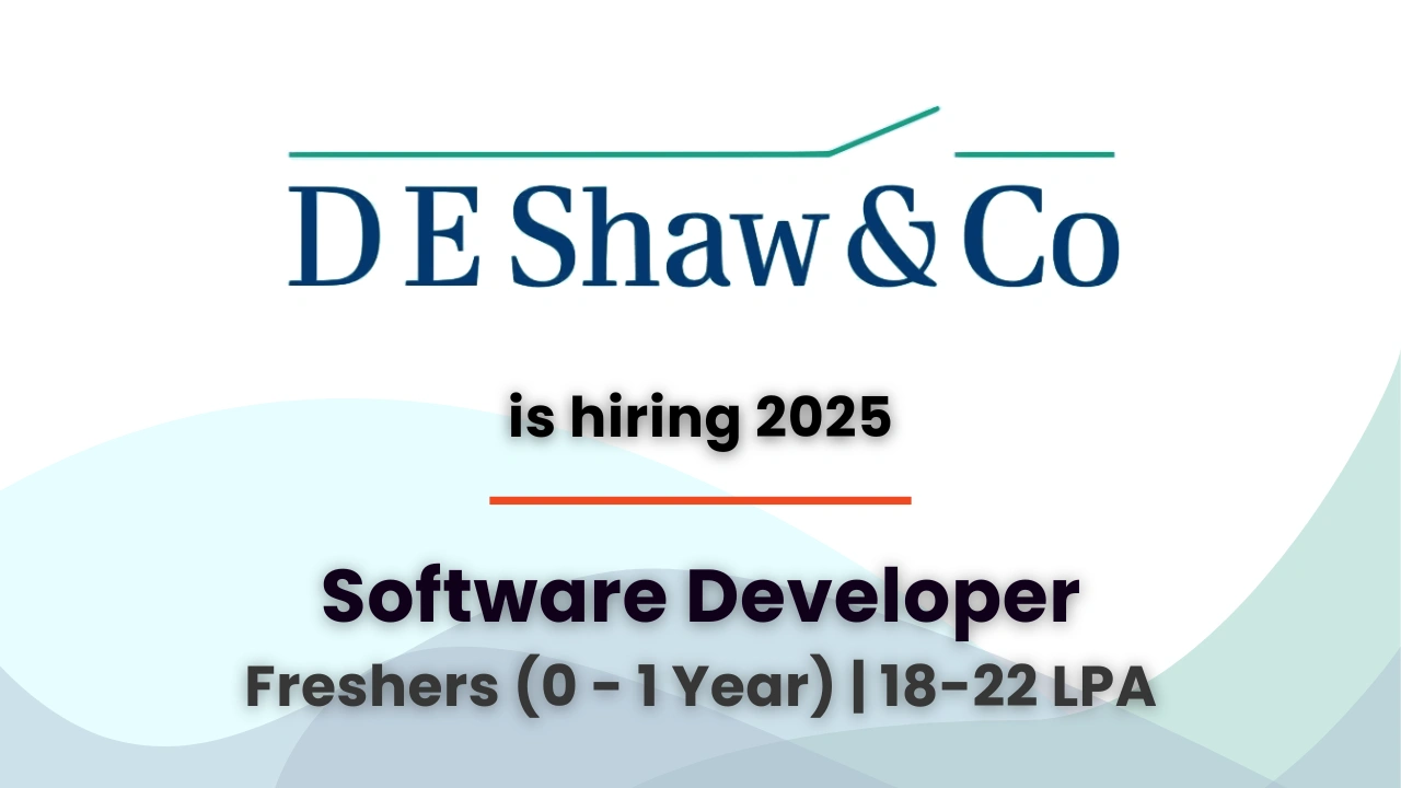 D. E. Shaw Hiring Software Developer