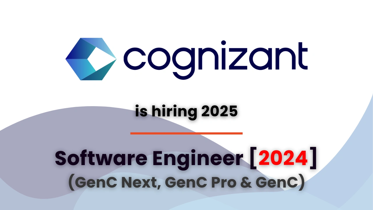 Cognizant hiring software engineer