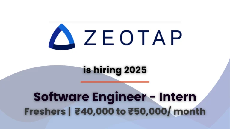 zeotap hiring software engineer