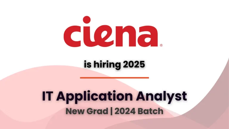 ciena hiring it application analyst