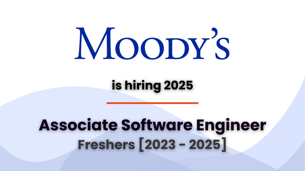 moodys hiring Associate software engineer