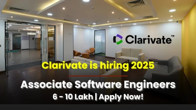 clarivate hiring Associate software engineer