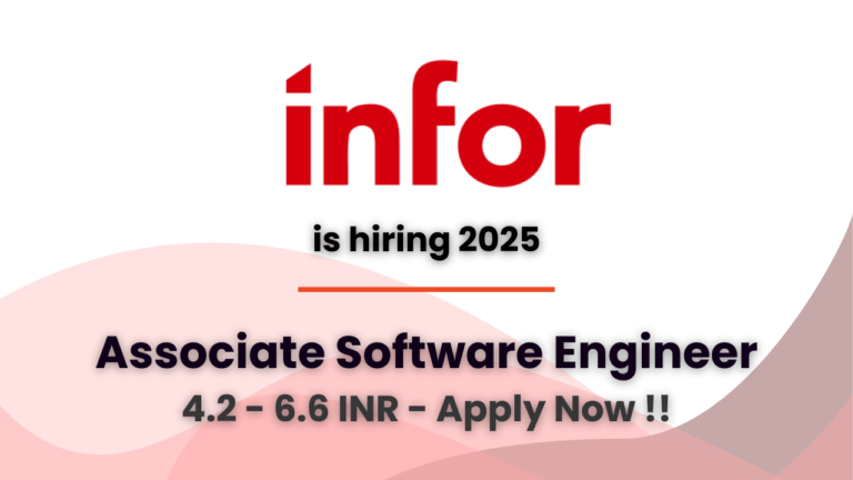 infor hiring associate software engineer