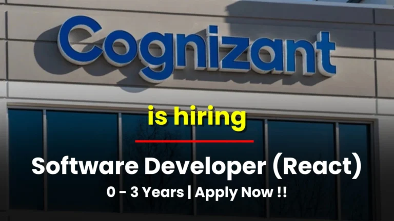 Cognizant hiring software developer