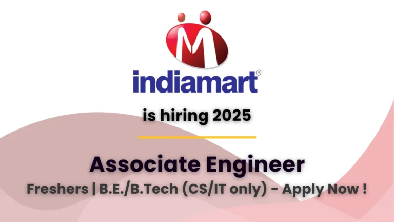 indiamart hiring associate engineer