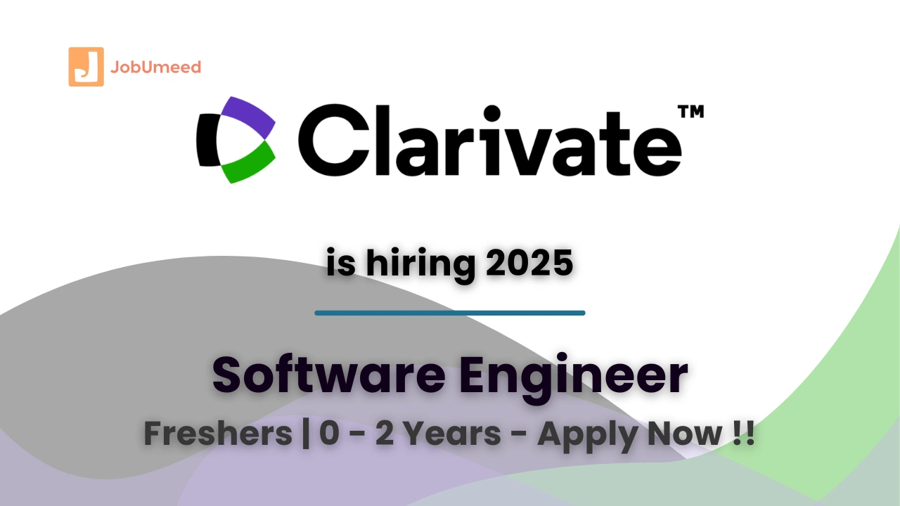 Clarivate hiring softwar engineer