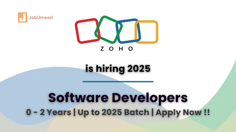 zoho hiring software developer