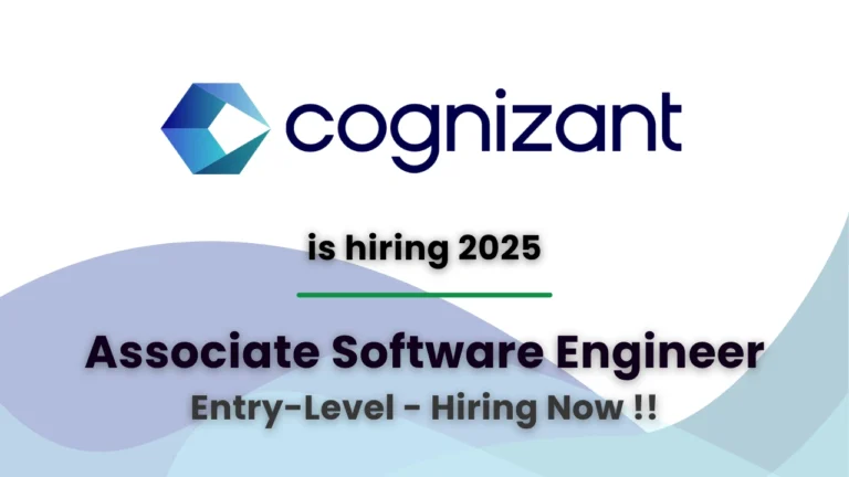 Cognizant hiring associate software engineer