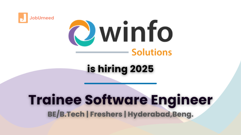 winfo hiring trainee software engineer