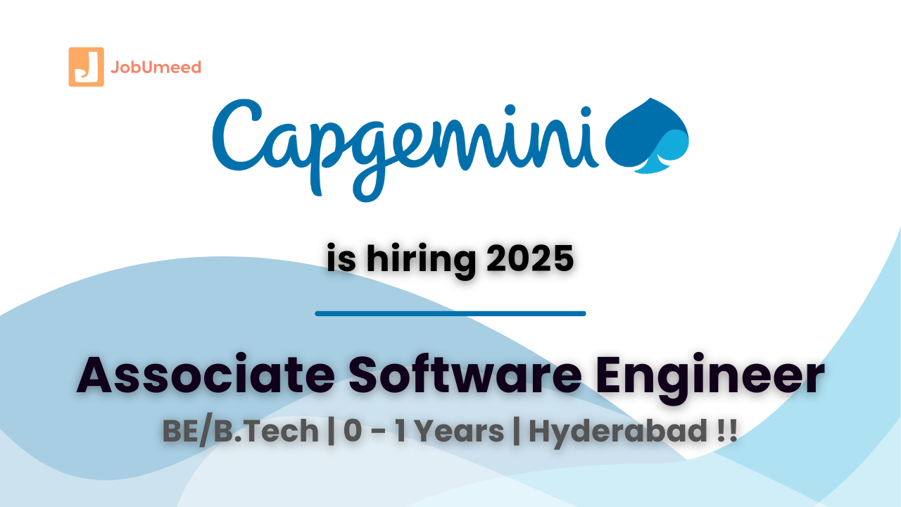 capgemini hiring associate software engineer