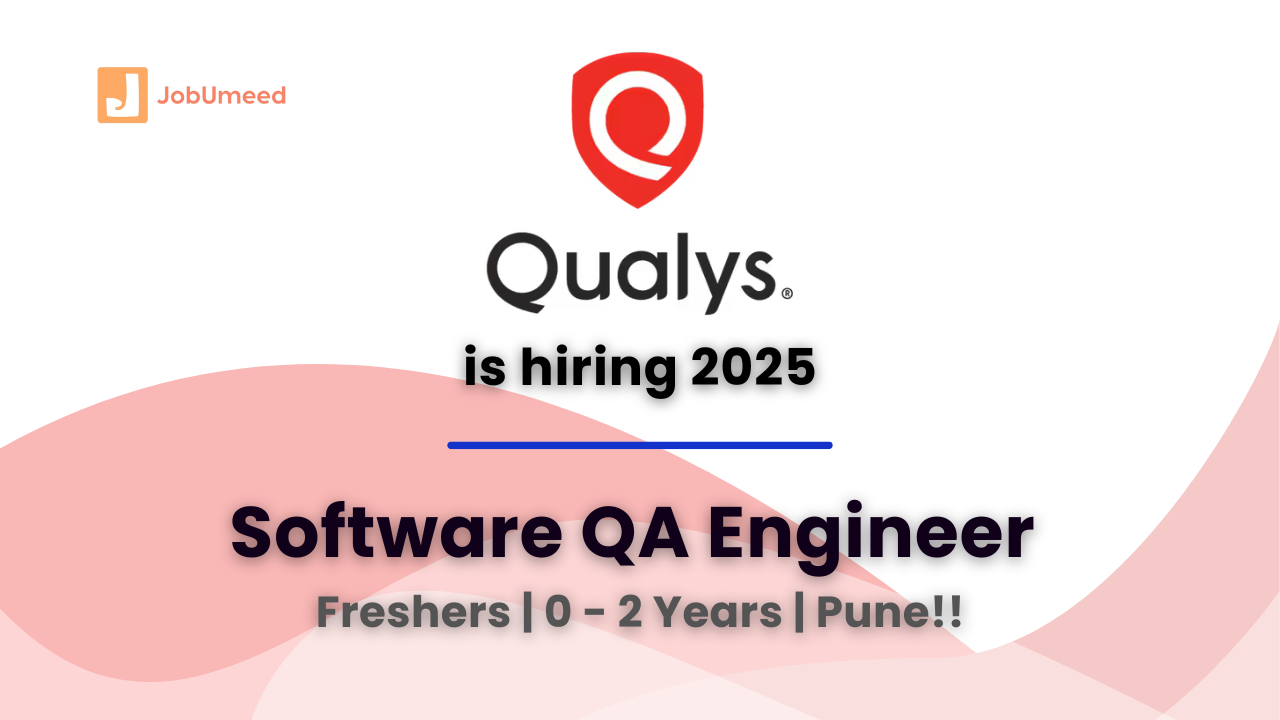 qualys hiring software QA engineer