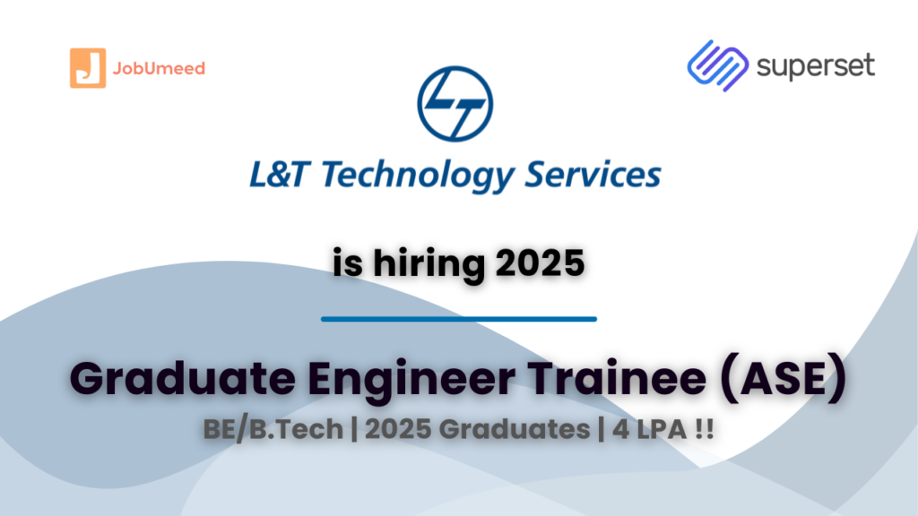 LT hiring graduate engineer trainee